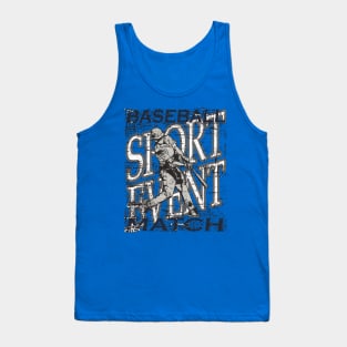 Sport Event Baseball Match Abstract Tank Top